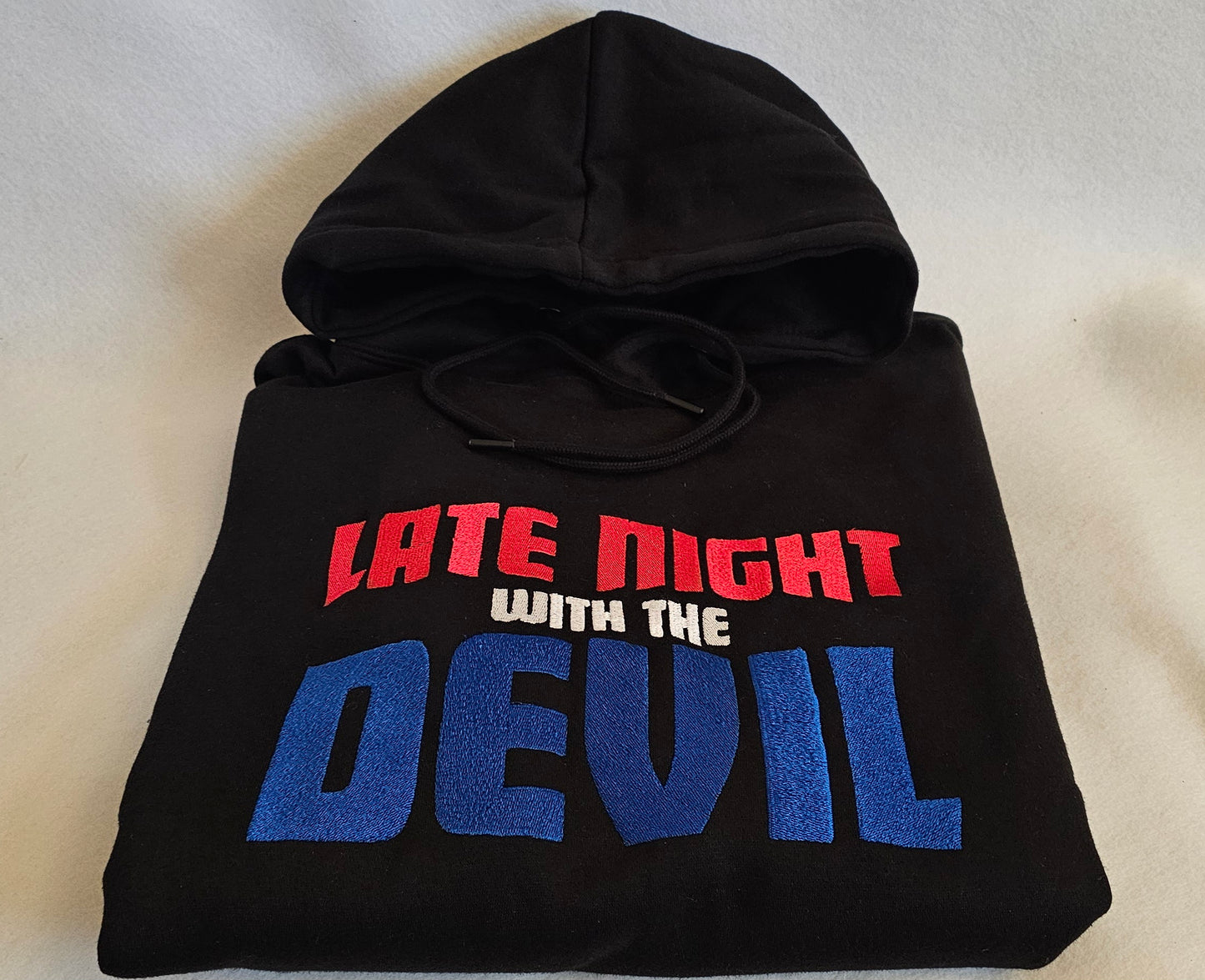 Late Night With The Devil - Embroidered Hoodie